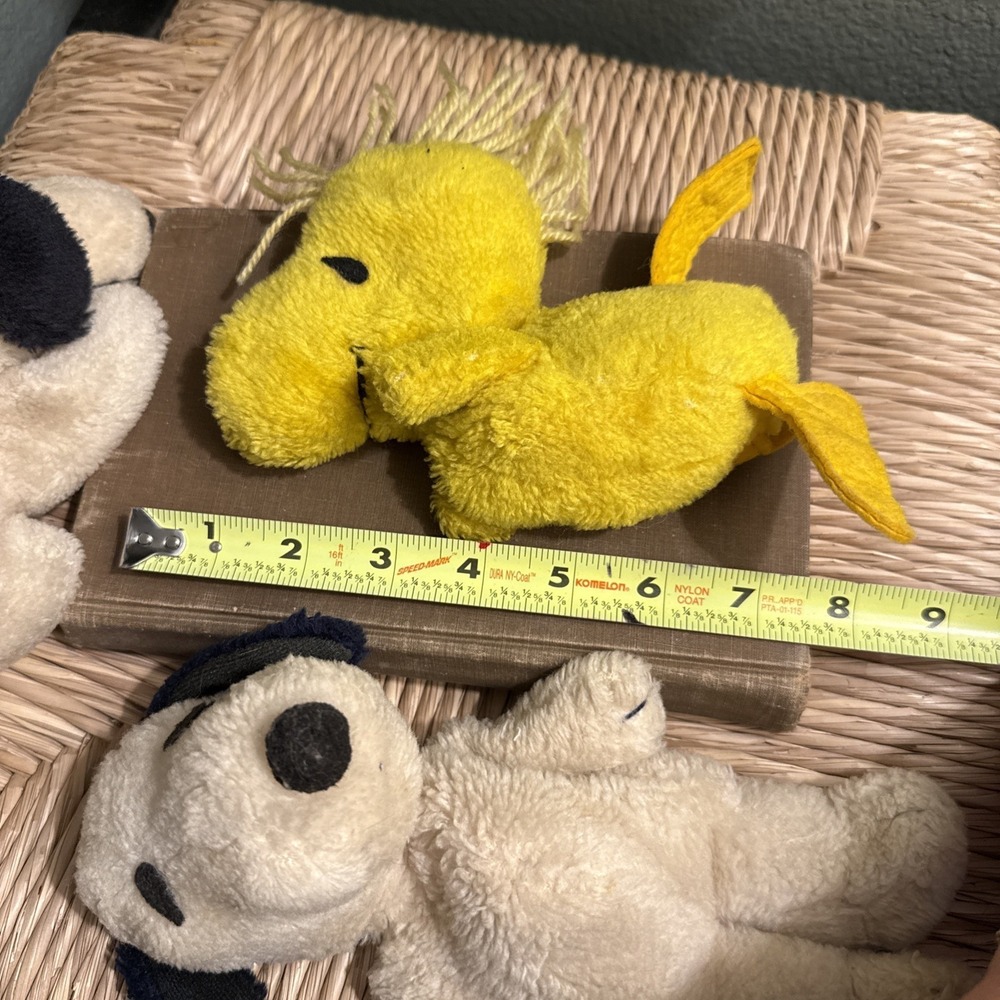 Vintage Peanuts Snoopy Woodstock Plush Lot of 3 Stuffed Animals Charlie Brown - Picture 7 of 9